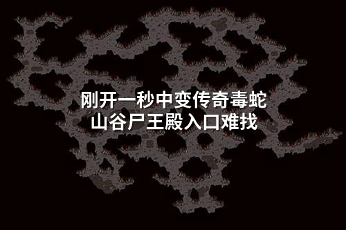 刚开一秒中变传奇毒蛇山谷尸王殿入口难找