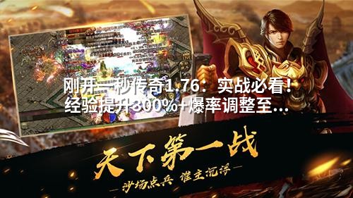 刚开一秒传奇1.76:实战必看!经验提升300%+爆率调整至80%的秒级配置技巧