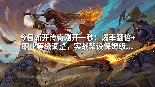 今日新开传奇刚开一秒:爆率翻倍+职业等级调整,实战架设保姆级步骤