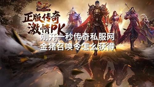 刚开一秒传奇私服网金猪召唤令怎么获得