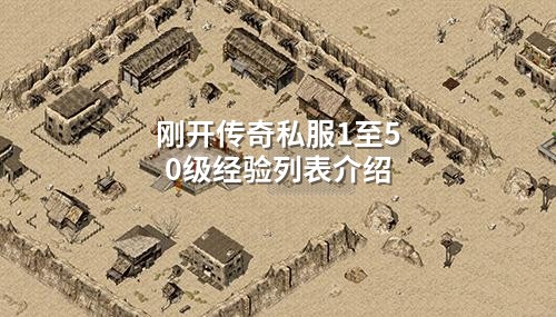 刚开传奇私服1至50级经验列表介绍