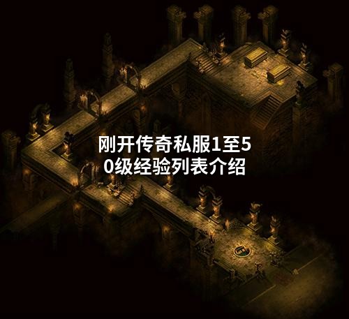 刚开传奇私服1至50级经验列表介绍