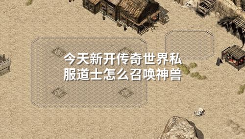 今天新开传奇世界私服道士怎么召唤神兽