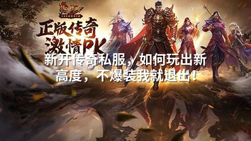 新开传奇私服,如何玩出新高度,不爆装我就退出!