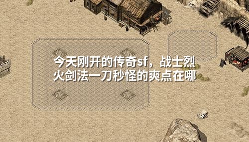 今天刚开的传奇sf,战士烈火剑法一刀秒怪的爽点在哪