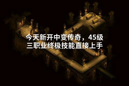 今天新开中变传奇,45级三职业终极技能直接上手
