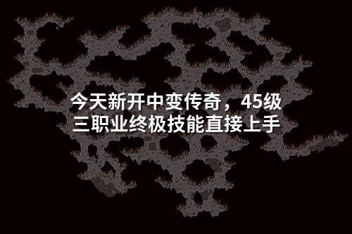 今天新开中变传奇,45级三职业终极技能直接上手