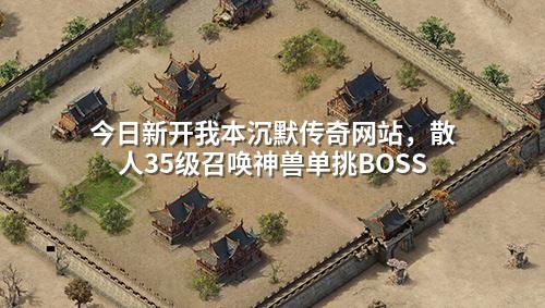 今日新开我本沉默传奇网站,散人35级召唤神兽单挑BOSS