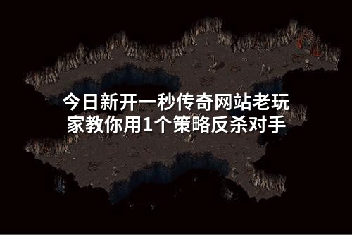 今日新开一秒传奇网站老玩家教你用1个策略反杀对手