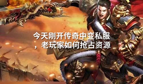 今天刚开传奇中变私服,老玩家如何抢占资源