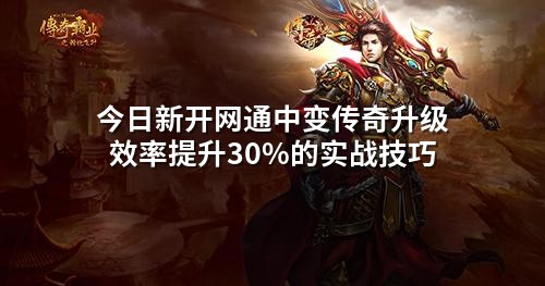 今日新开网通中变传奇升级效率提升30%的实战技巧