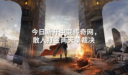 今日新开中变传奇网,散人打金两天拿裁决