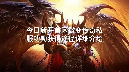 今日新开首区微变传奇私服功勋获得途径详细介绍