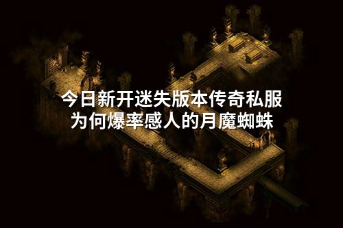 今日新开迷失版本传奇私服为何爆率感人的月魔蜘蛛