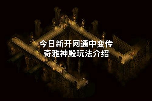 今日新开网通中变传奇雅神殿玩法介绍