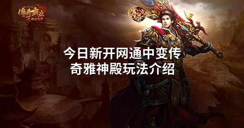 今日新开网通中变传奇雅神殿玩法介绍