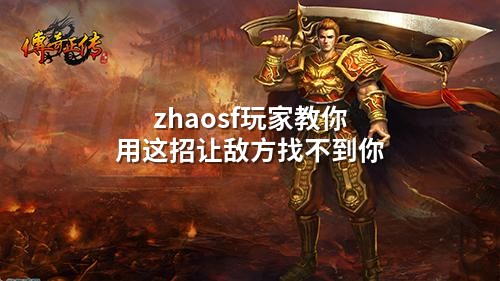 zhaosf玩家教你用这招让敌方找不到你